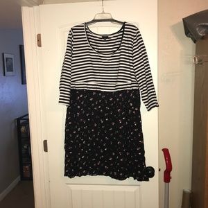 Torrid Knit-to-Woven Skater Dress, 3